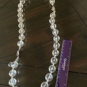 A bold & chunky crystal necklace 30”in
Length